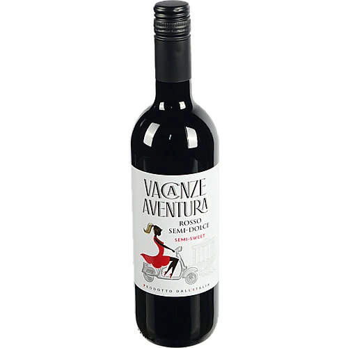 Вино Vacanze Aventura 0.75л Rosso Semi sweet н.сол черв
