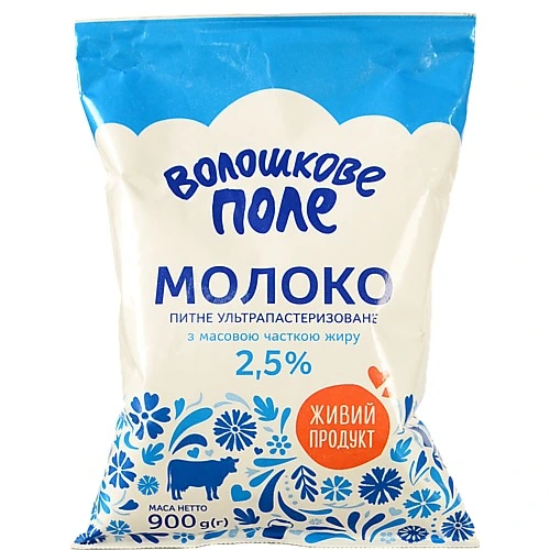 Молоко Волошкове поле 900мл 2.5% т.ф
