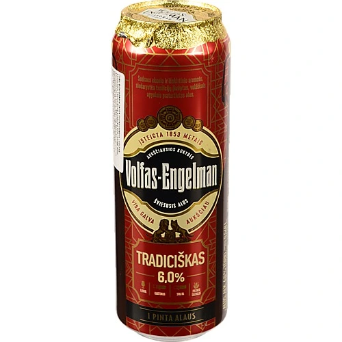 Пиво Volfas Engelman 0.568л tradiciskas з.б