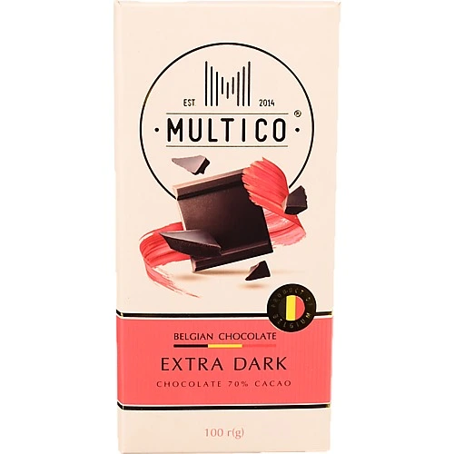 Шоколад Multico 100г екстра чорний 70%