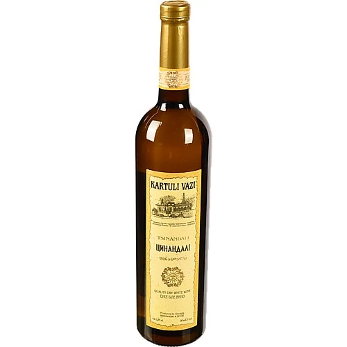 Вино Kartuli Vazi 0.75л цінандалi сухе бiле