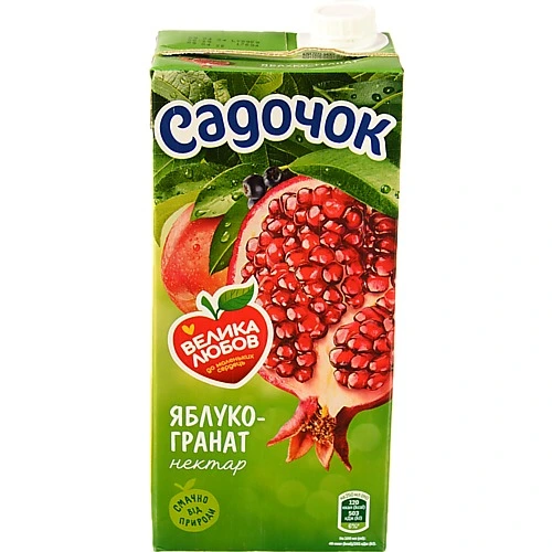 Нектар Садочок 0.95л яблуко гранат