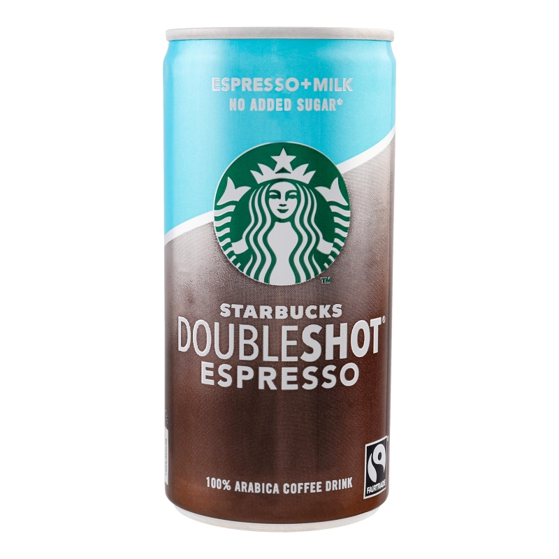 Мол.напій Starbucks 210мл doubleshot espresso no added sugar з.б