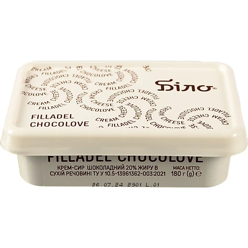 Крем сир Білоцерківське 180г 20% filladel chocolove