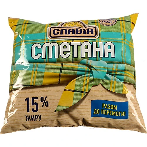 Сметана Славія 350г 15% п.е