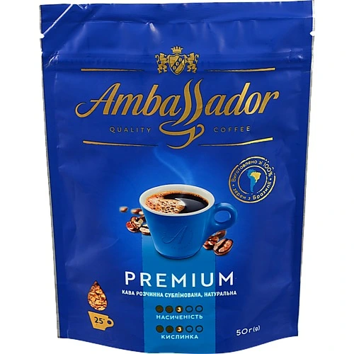 Кава Ambassador Premium 50г розчинна