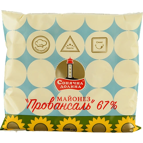 Майонез Сонячна Долина 300г провансаль 67% ф.п