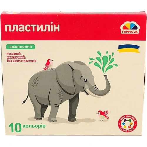 Пластилін дит.  10 кол.. 200 г. стек. Захоплення