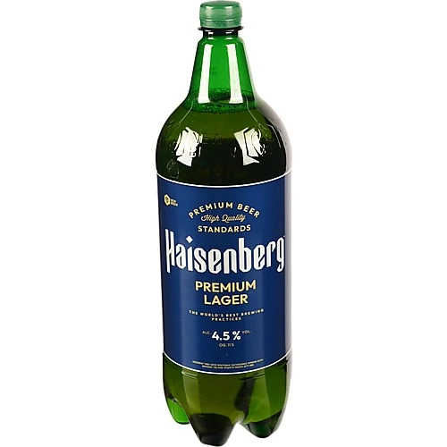 Пиво Haisenberg 1.8л преміум лагер світле фільтроване 4.5%