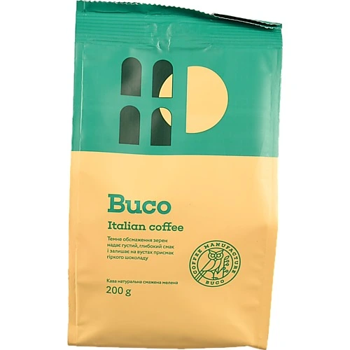 Кава Buco 200г Рецепт Італії мелена