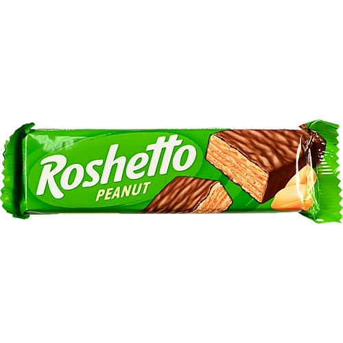 Вафельні батончики Roshen 34г roshetto peanuts