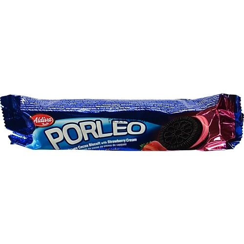Печиво з какао з полуничним кремом Porleo Aldiva м/у 72г