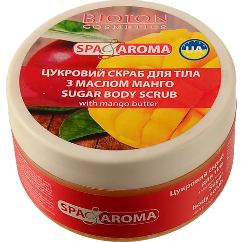 Скраб д.тіла Біотон 250мл цукровий масло манго spaaroma