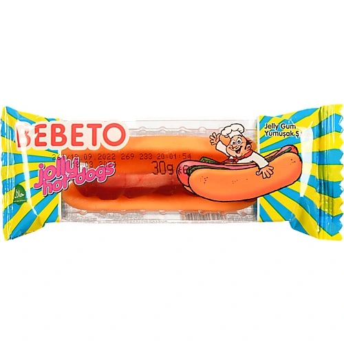 Мармелад жувальний Jolly hot dogs Bebeto м/у 30г