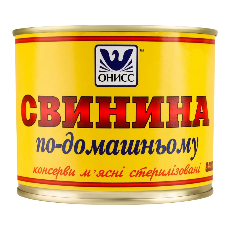 Тушонка Онісс 525г свинина по-домашньому з.б. ключ