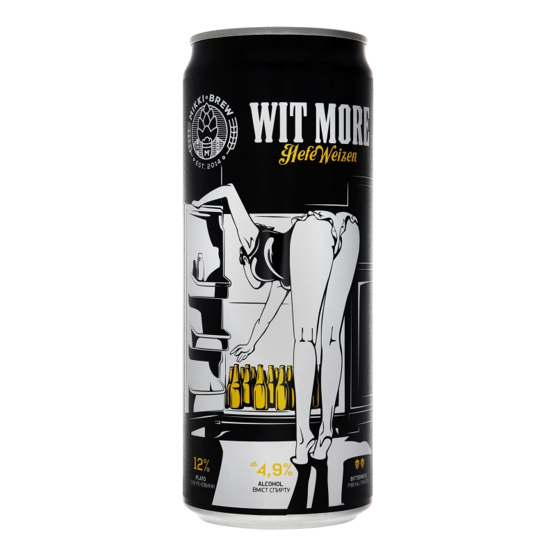 Пиво Волинський Бровар 0.33л світле пшеничне нефілт.wit more