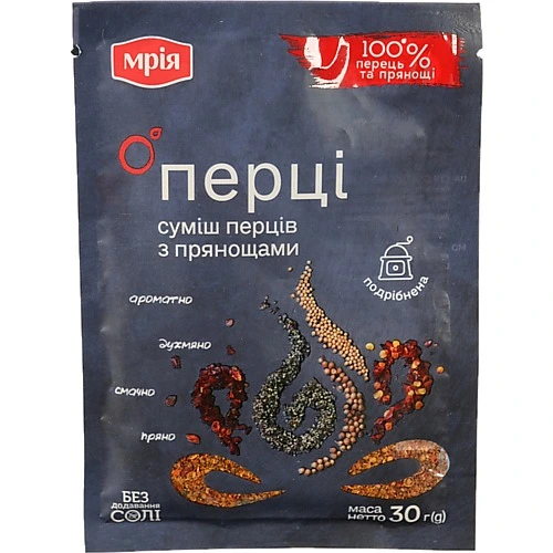 Суміш перців Мрія 30г прянощi подрiбнена