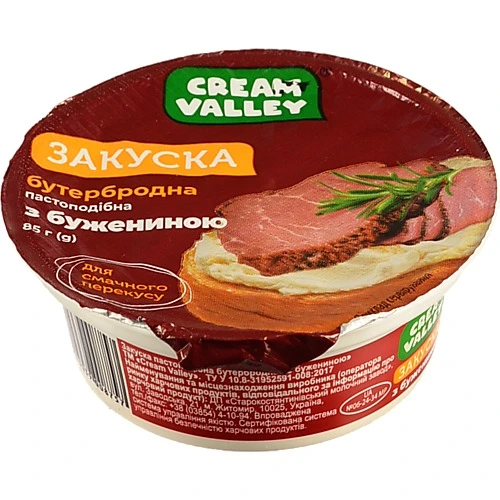 Закуска Cream Valley 85г буженина ст.