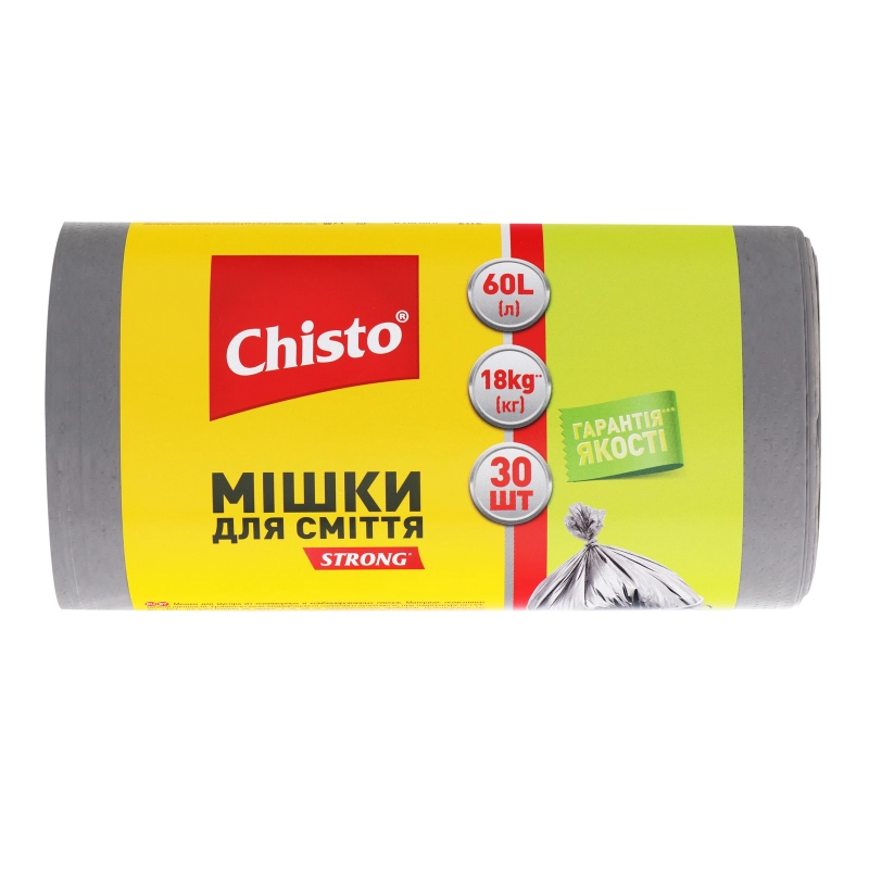 Мішки Chisto д.сміття strong 60лх30шт