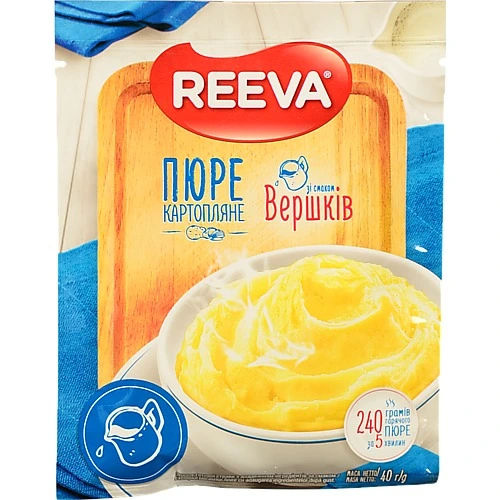 Пюре Reeva 40г картопляне вершкі