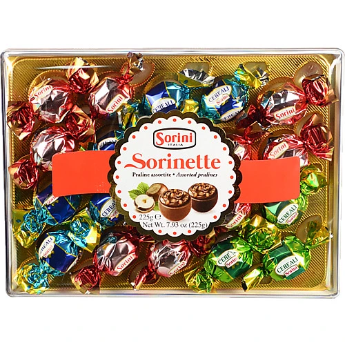 Цукерки Sorini 225г шоколадні bolero