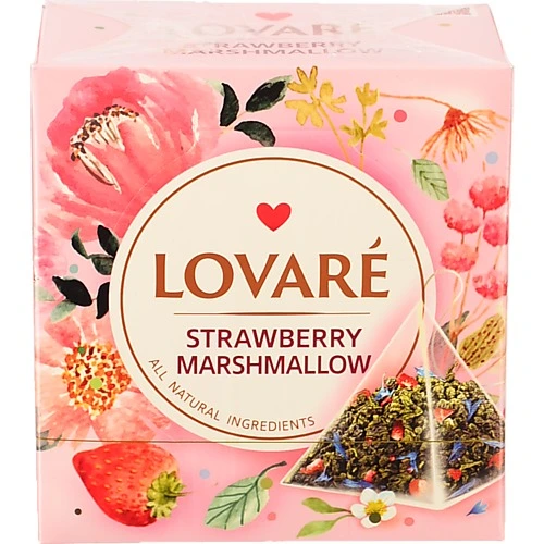 Чай Lovare 15п полуничний зефір