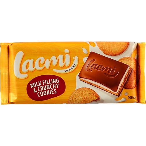 Шоколад Рошен 100г lacmi молочне печиво