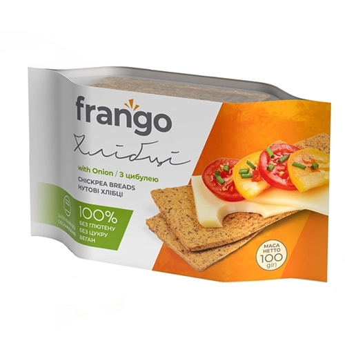 Хлібці Frango 100г нутові з цибулею