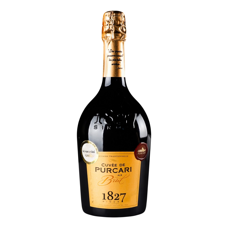 Вино ігристе Purcari 0.75л Cuvee de брют біле