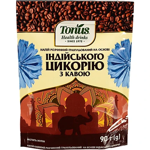 Напій Iндiйський цикорiй Золотое зерно 90г цвiт кава д.п