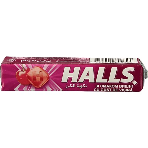Цукерки Halls 25.2г льодяники вишня