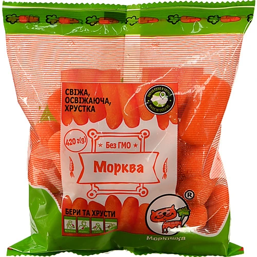 Морква Полтава-сад 420г морковка свiжа