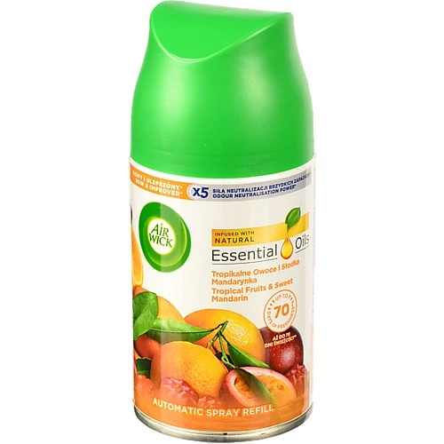 Авт. освіжувач повітря AirWick 250мл Freshmatic солодка мандаринка.