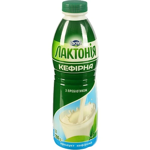 Напій к.м кефірний Лактонія 780мл 1% пляшка