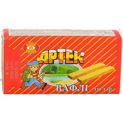 Вафлі Артек Бісквіт Шоколад м/у 130г