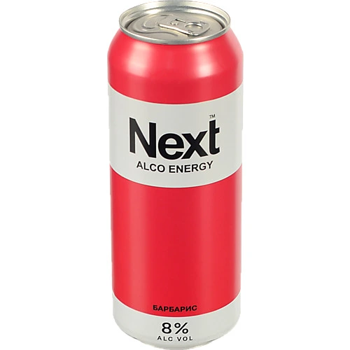 Напій Next 0.5л 8% с.а енерг с.г барбарис з.б