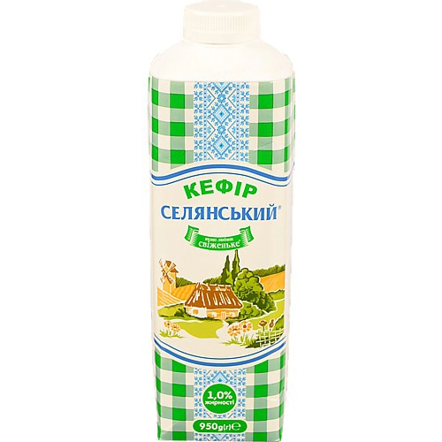 Кефір Селянський 950л 1% т.т.
