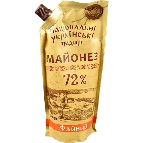 Майонез Національні украЇнські традиціЇ 300г 72% файний