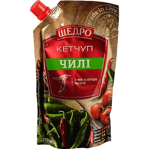Кетчуп Щедро 250г чілі д.п