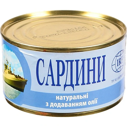 Сардина ІРФ 230г ндм