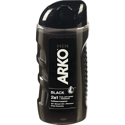 Гель для душу та шампунь ARKO MEN  260мл 2в1 Блек