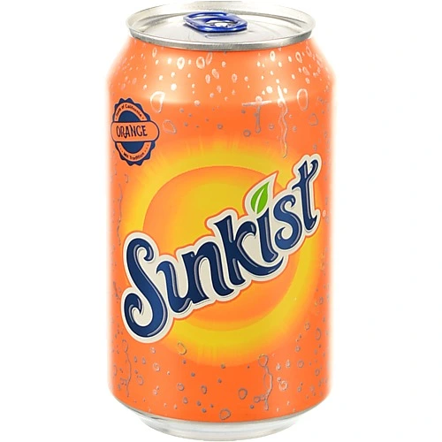 Напій Sunkist 0.33л апельсин безалкогольний з.б