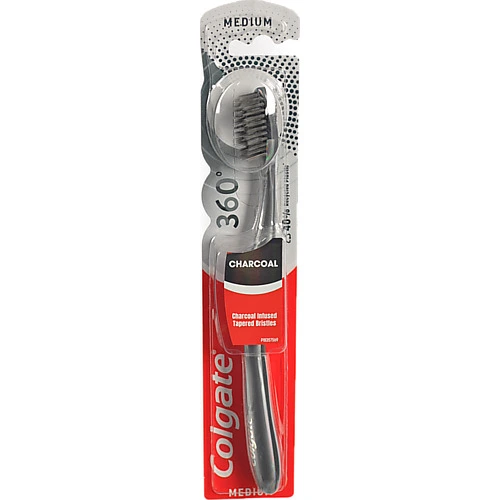 Щітка зубна medium Charcoal 360 Colgate 1шт