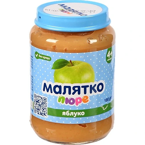 Пюре Малятко 180мл яблуко ск.