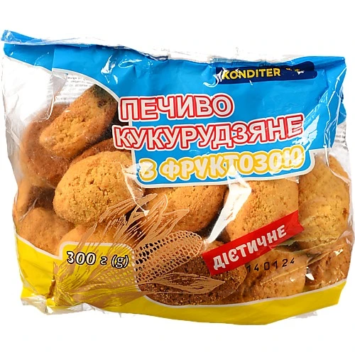 Печиво Союз кондитер 300г здобне кукурудзяне фруктоза
