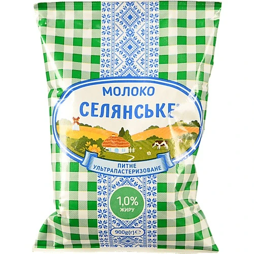 Молоко Селянське 900мл 1% т.ф