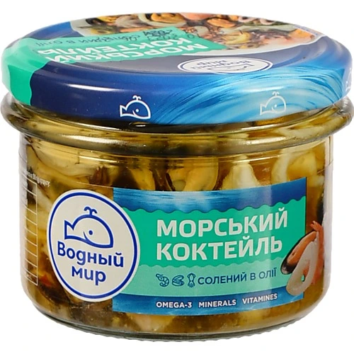 Морський коктейль ВМ 170г по-новозеландськи солений в олії