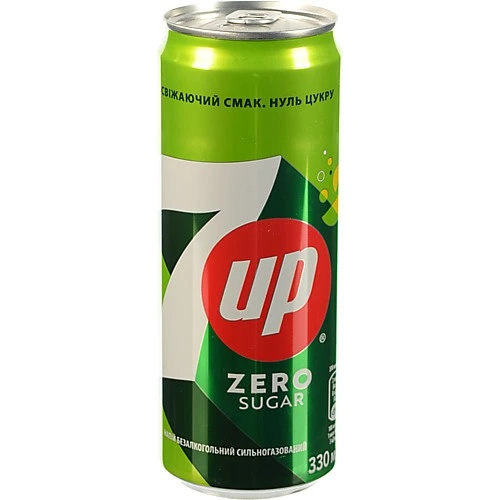 Вода 7 UP 0.33л з.б