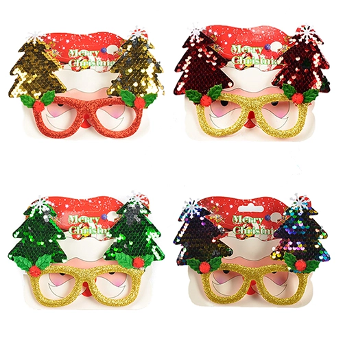 Окуляри карнавальні Новий Рік з блискітками Зірки