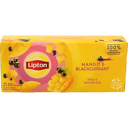 Чай Lipton 20п суміш фруктова манго чорна смородина